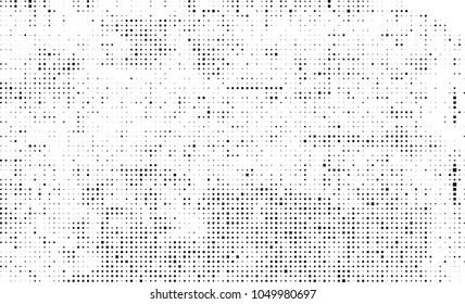 Abstract halftone of black squares on a white background