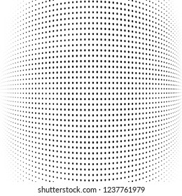 Abstract halftone black and white