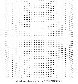 Abstract halftone black and white