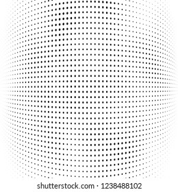 Abstract halftone black and white