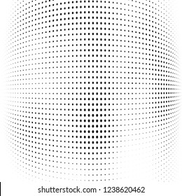 Abstract halftone black and white