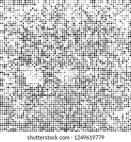 Abstract halftone black and white
