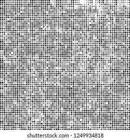 Abstract halftone black and white