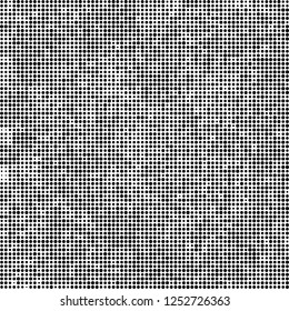 Abstract halftone black and white