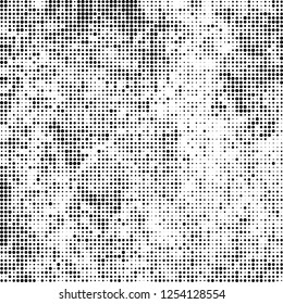 Abstract halftone black and white
