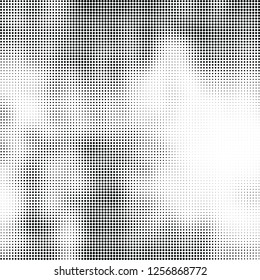 Abstract halftone black and white