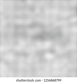 Abstract halftone black and white