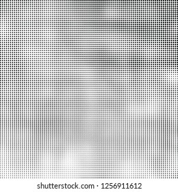 Abstract halftone black and white