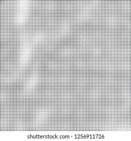 Abstract halftone black and white