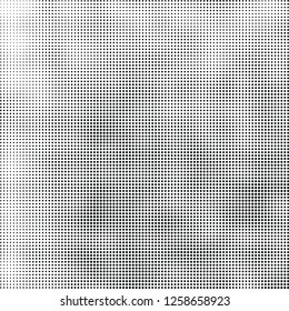 Abstract halftone black and white