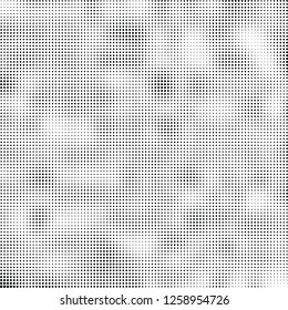 Abstract halftone black and white
