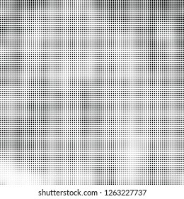 Abstract halftone black and white