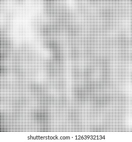 Abstract halftone black and white