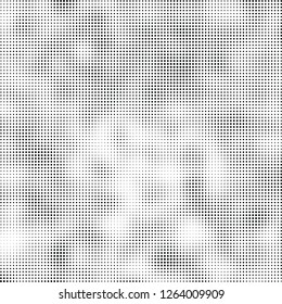 Abstract halftone black and white