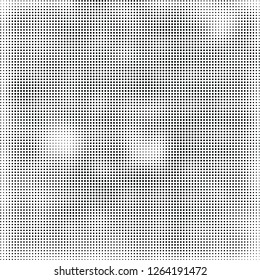 Abstract halftone black and white