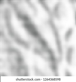 Abstract halftone black and white