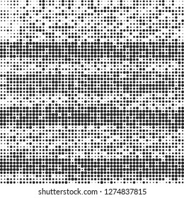 Abstract halftone black and white