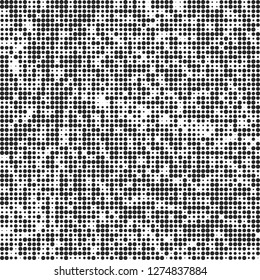 Abstract halftone black and white