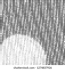 Abstract halftone black and white