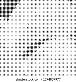 Abstract halftone black and white