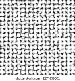 Abstract halftone black and white