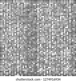 Abstract halftone black and white