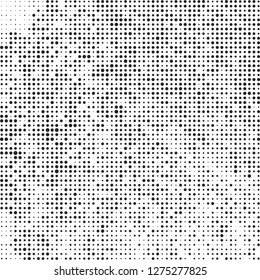 Abstract halftone black and white