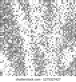 Abstract halftone black and white