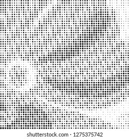 Abstract halftone black and white