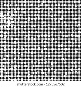 Abstract halftone black and white