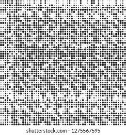Abstract halftone black and white