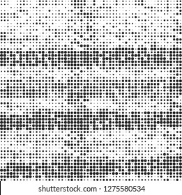 Abstract halftone black and white