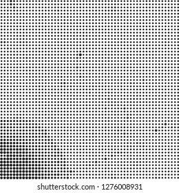 Abstract halftone black and white