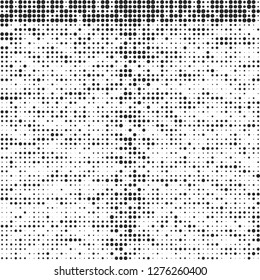 Abstract halftone black and white