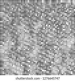 Abstract halftone black and white