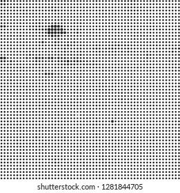 Abstract halftone black and white