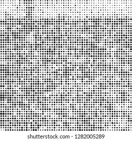 Abstract halftone black and white