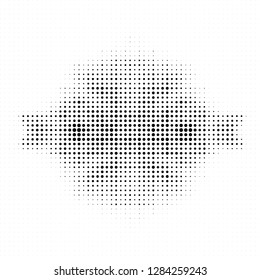 Abstract halftone black and white