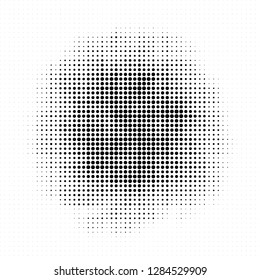 Abstract halftone black and white