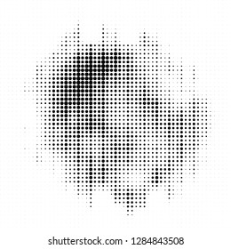 Abstract halftone black and white