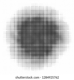 Abstract halftone black and white