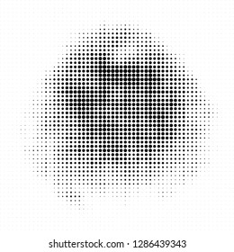 Abstract halftone black and white
