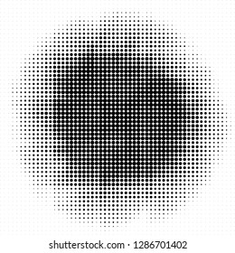 Abstract halftone black and white