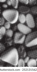 Fondo blanco y negro de semitono Abstractas