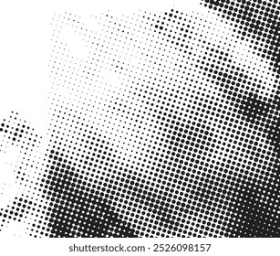 Abstract halftone black and white background