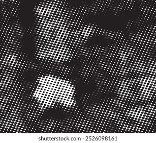 Fundo preto e branco de meio-tom abstrato