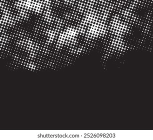 Abstract halftone black and white background