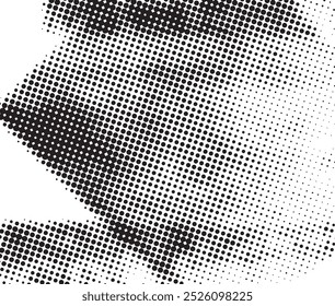 Abstract halftone black and white background