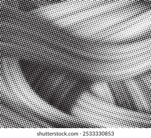 Abstract halftone black and white background