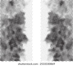 Abstract halftone black and white background